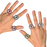Peace Bling Rings